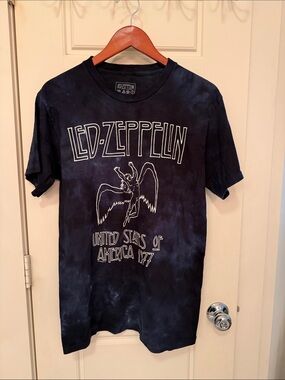 Led Zeppelin Graphic Tee - Tie-Dye Short Sleeve Shirt